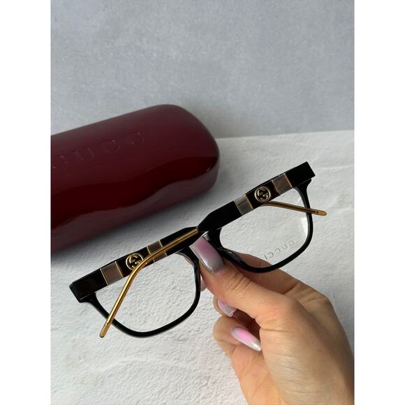 NEW Gucci GG0600O Cat Eye Eyeglasses Frames in Black $565 main image 4